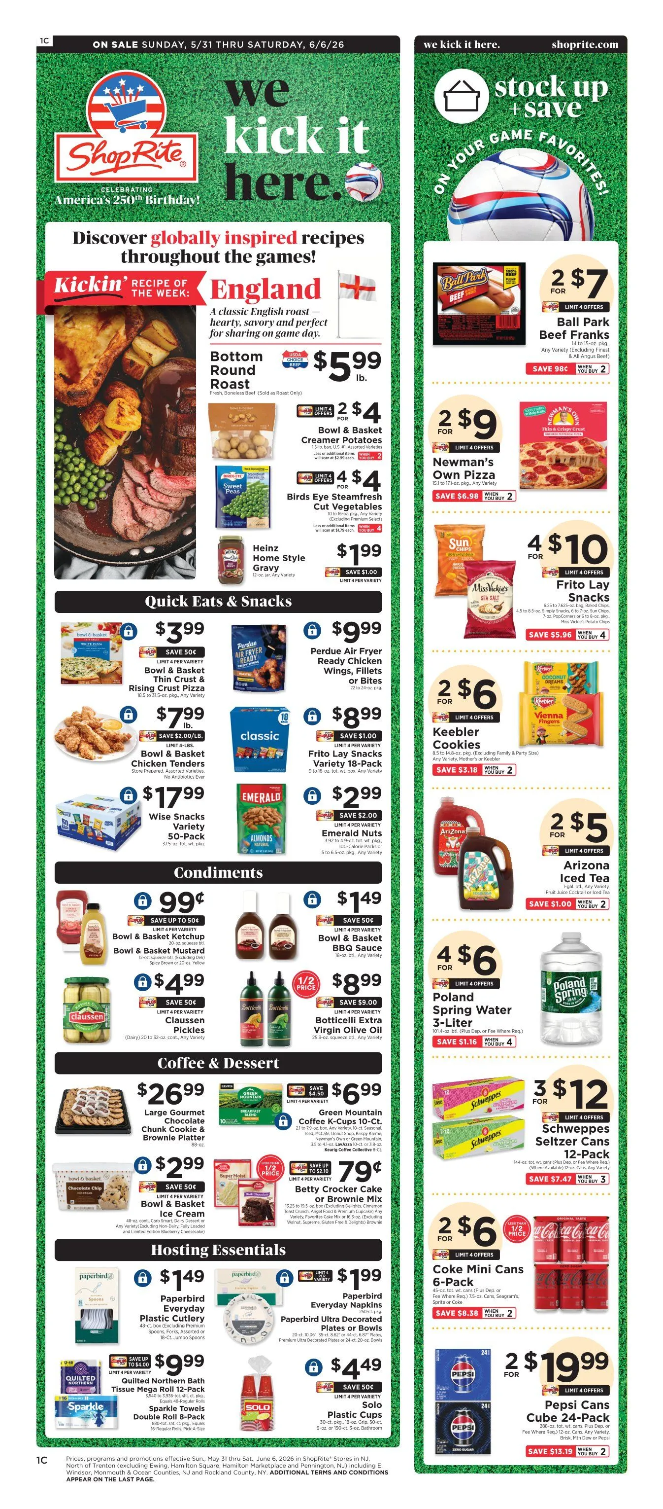 Weekly promotion ShopRite weekly ads spanning from May 31 to June 6 2026 - Page 2 for Catalogue 365