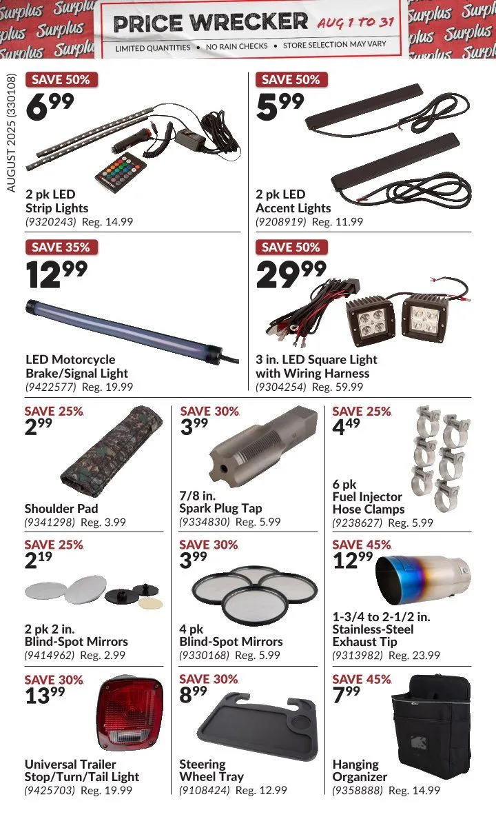 Flyer from August 1 to August 31 2025 - flyer page 2