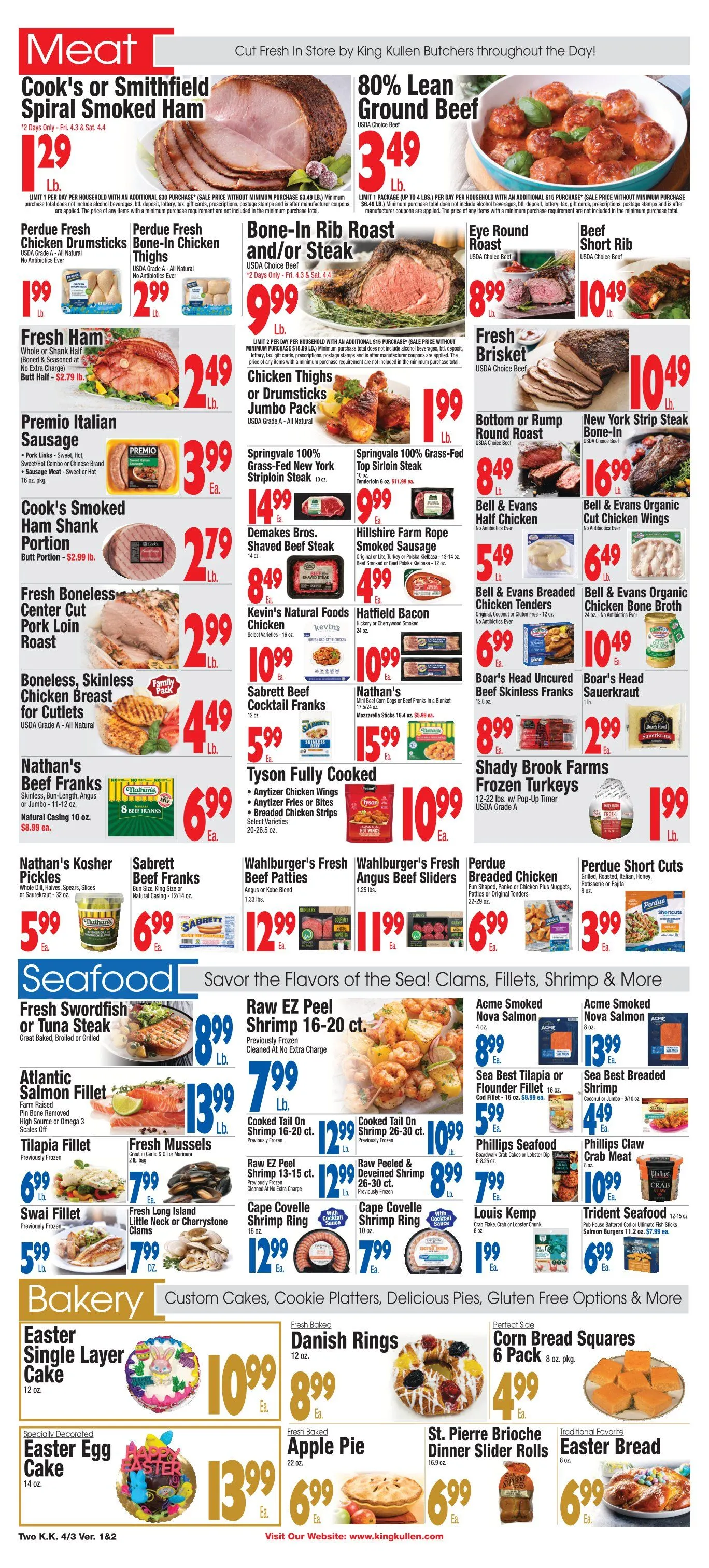 Weekly promotion King Kullen Sales spanning from April 3 to April 9 2026 - Page 2 for Catalogue 365