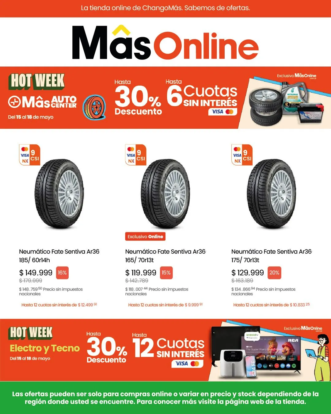 Ofertas de ChangoMas Ofertas HotWeek 15 de mayo al 18 de mayo 2025 - Página 1 del catálogo