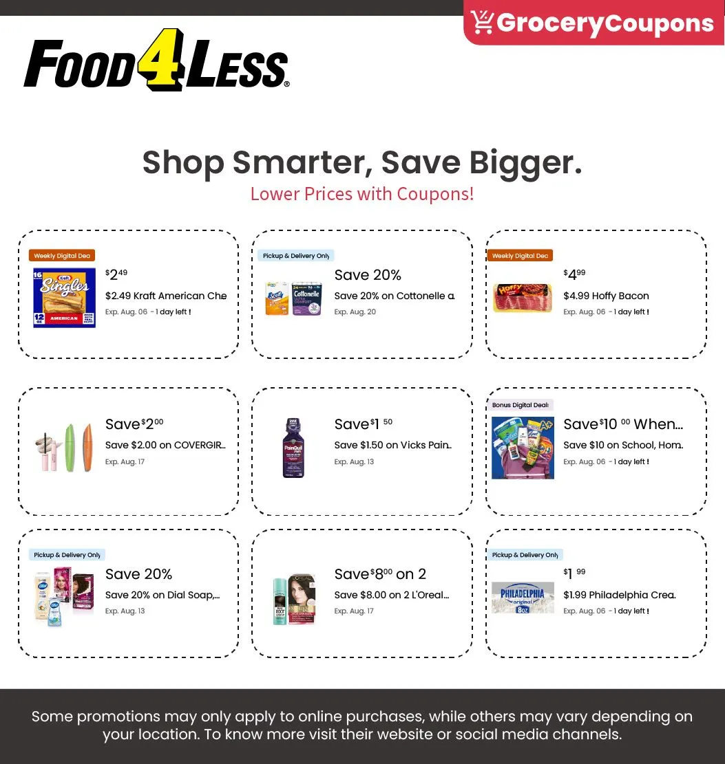 Weekly ad Food 4 Less coupons from August 5 to August 31 2025 - Page 3