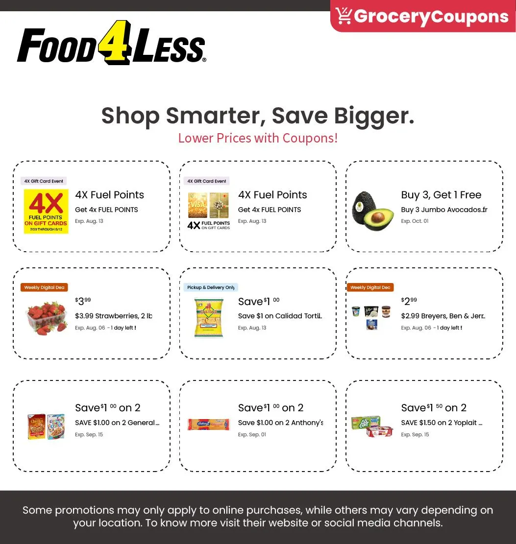 Weekly ad Food 4 Less coupons from August 5 to August 31 2025 - Page 2