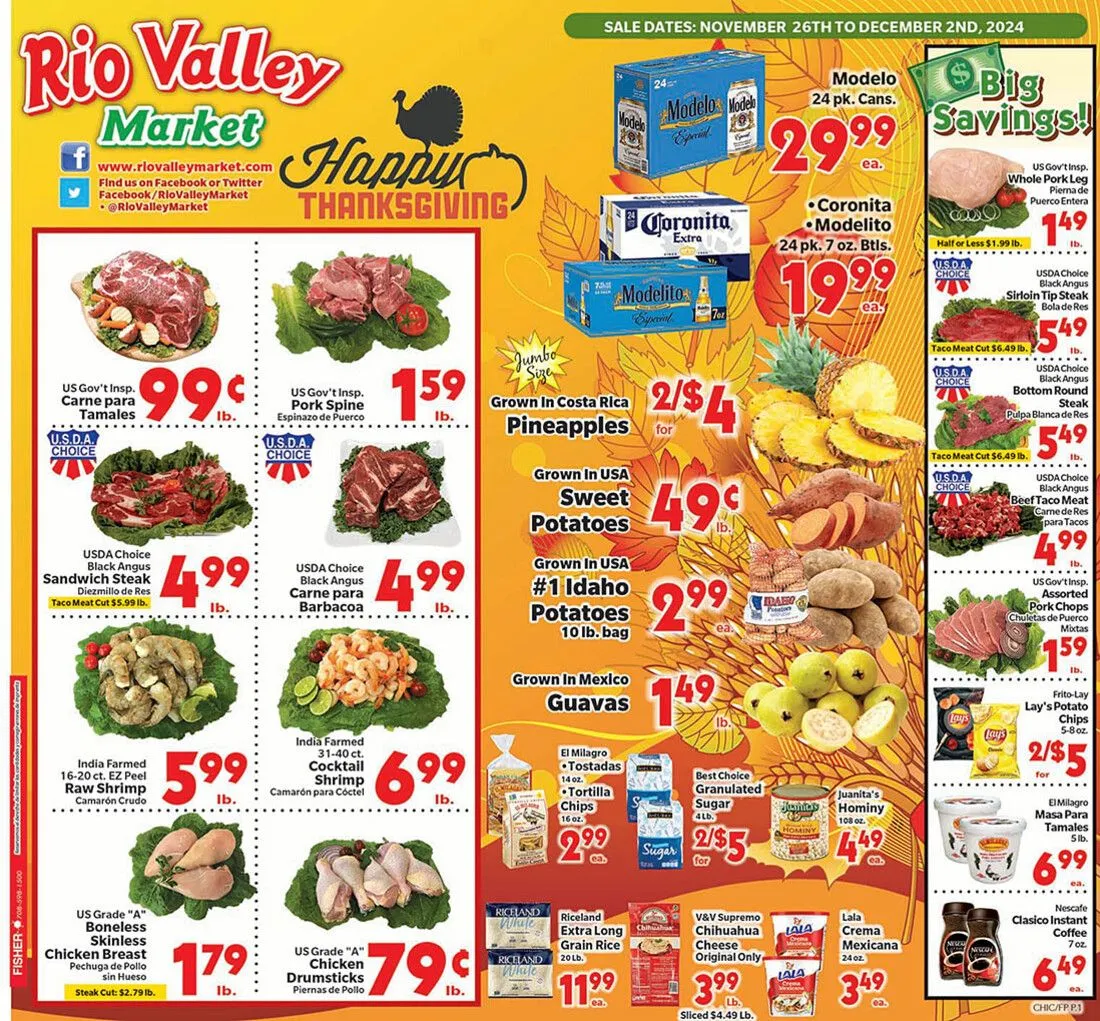 Weekly ad Rio Valley Market Weekly Ad from November 26 to December 2 2024 - Page 1