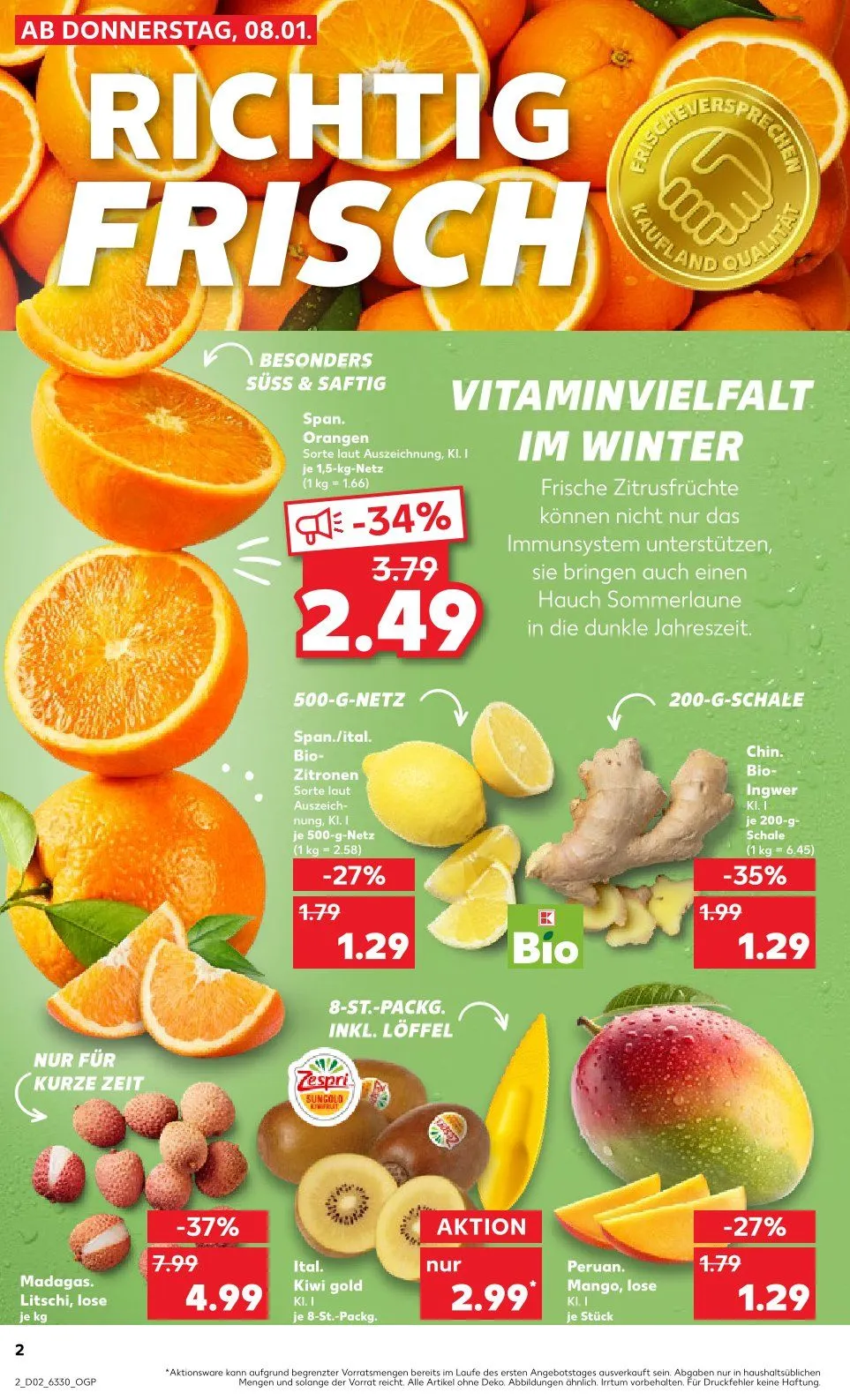 Kaufland Duitsland prospeckt van 8 januari tot 14 januari 2026 - Folder pagina 2