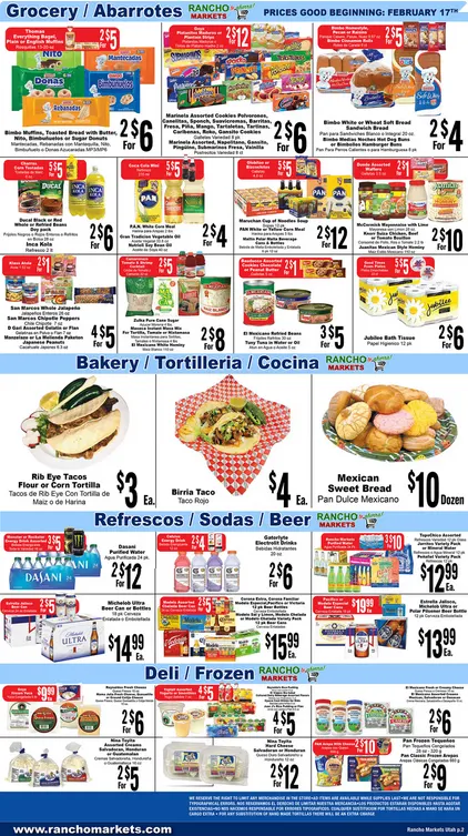 Weekly ad Rancho Markets Sales from February 17 to February 23 2026 - Page 2