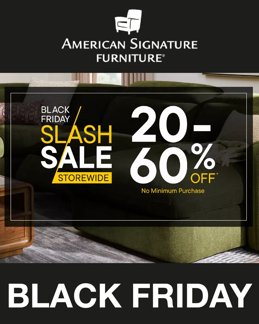 Weekly ad American Signature Furniture Sales from November 25 to December 6 2025 - Page 1