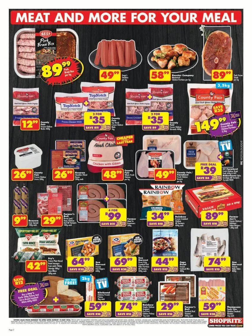  Shoprite Sales from 23 April to 10 May 2026 - Catalogue Page 2