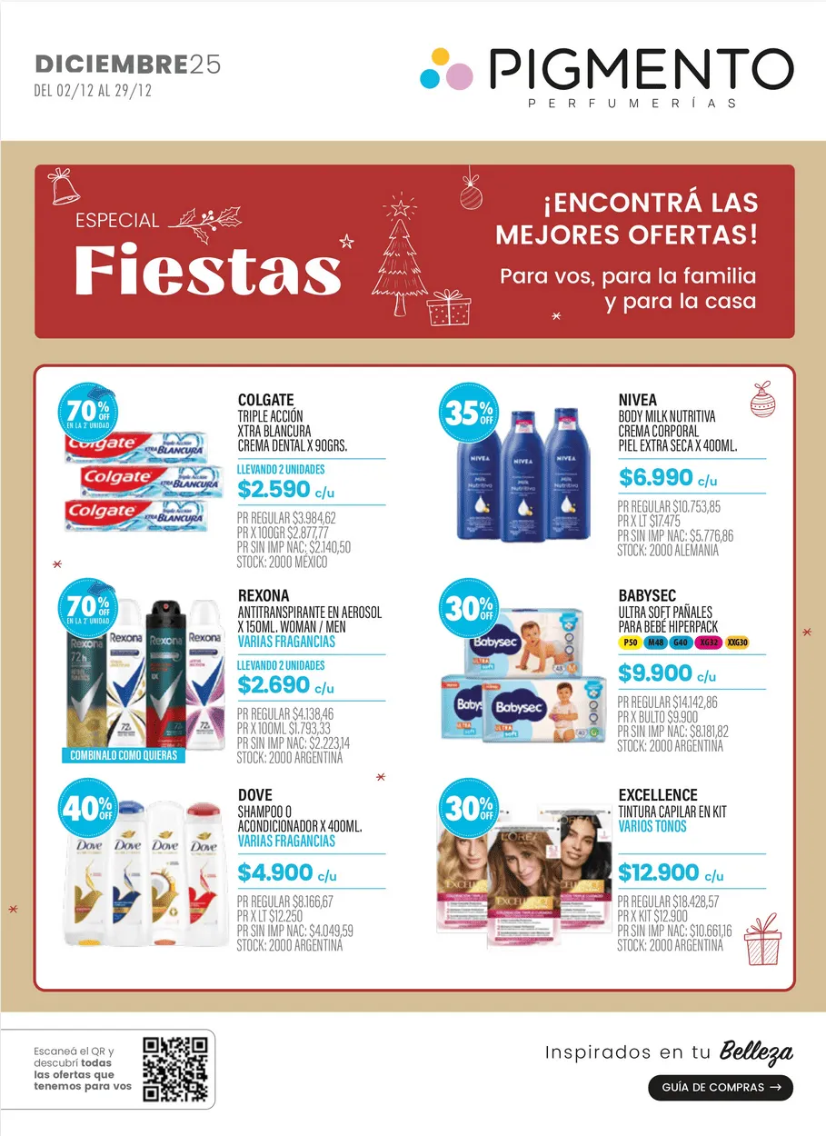 Pigmento Ofertas - 2 de diciembre 29 de diciembre 2025