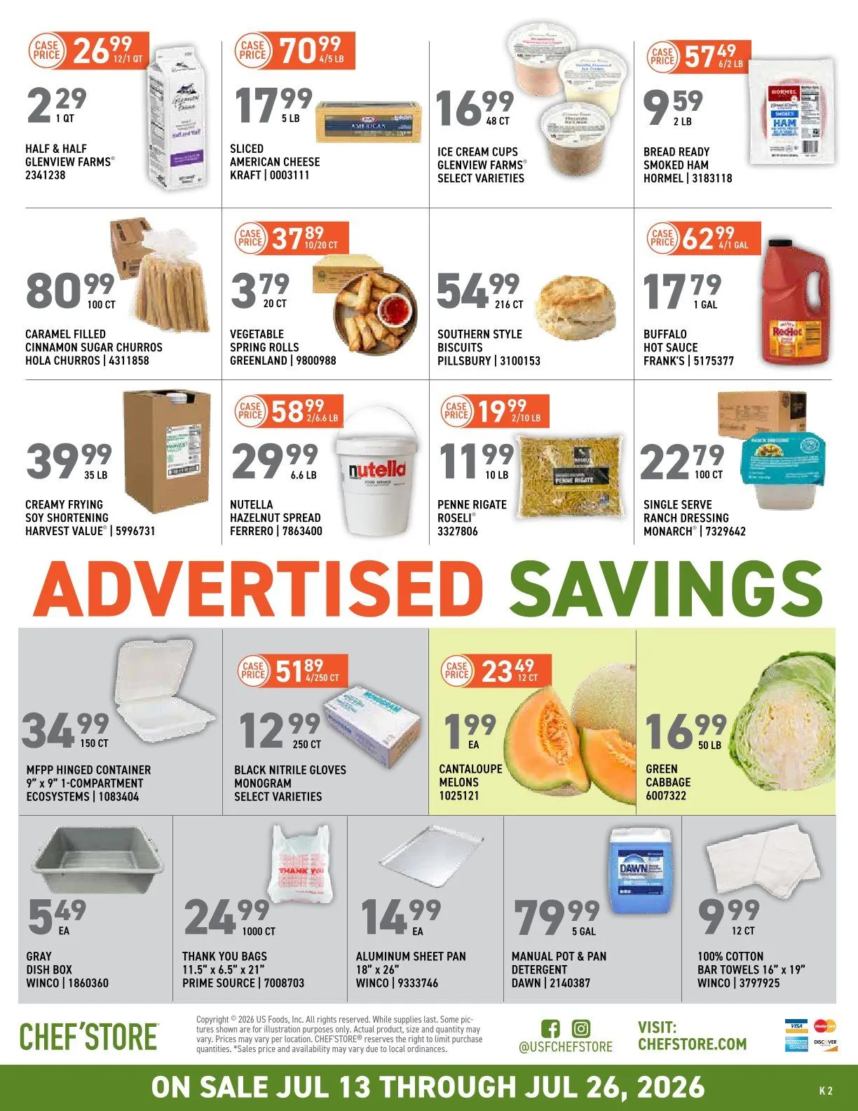 Weekly ad US Foods Chef's Store Sales from July 13 to July 26 2026 - Page 2