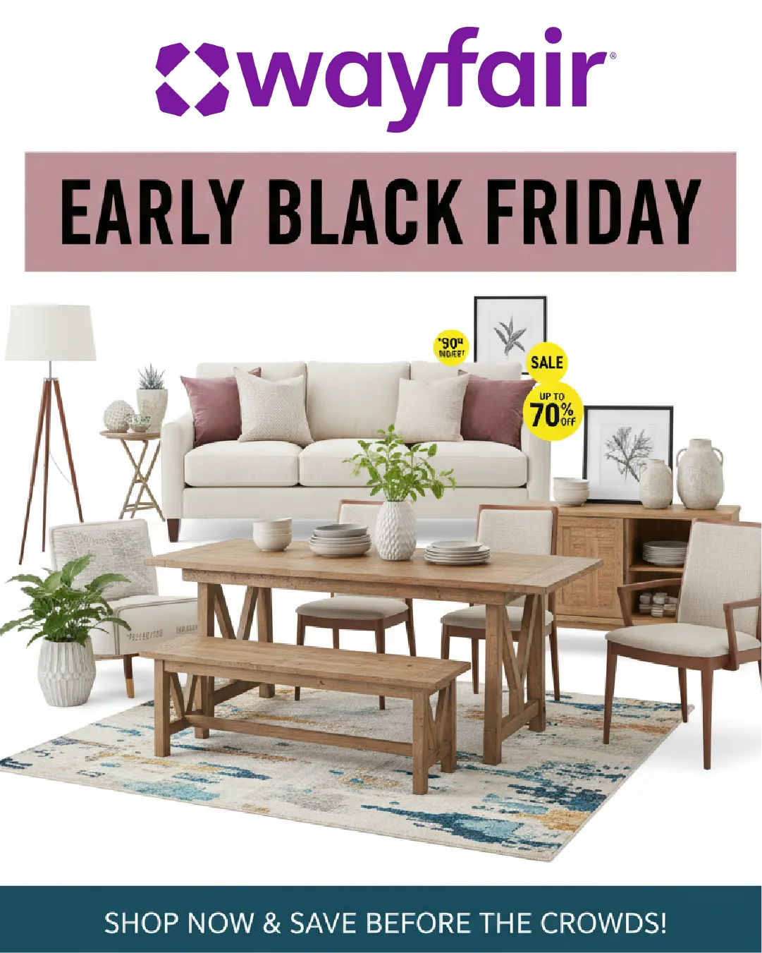 Weekly ad Wayfair Sales from November 12 to November 19 2025 - Page