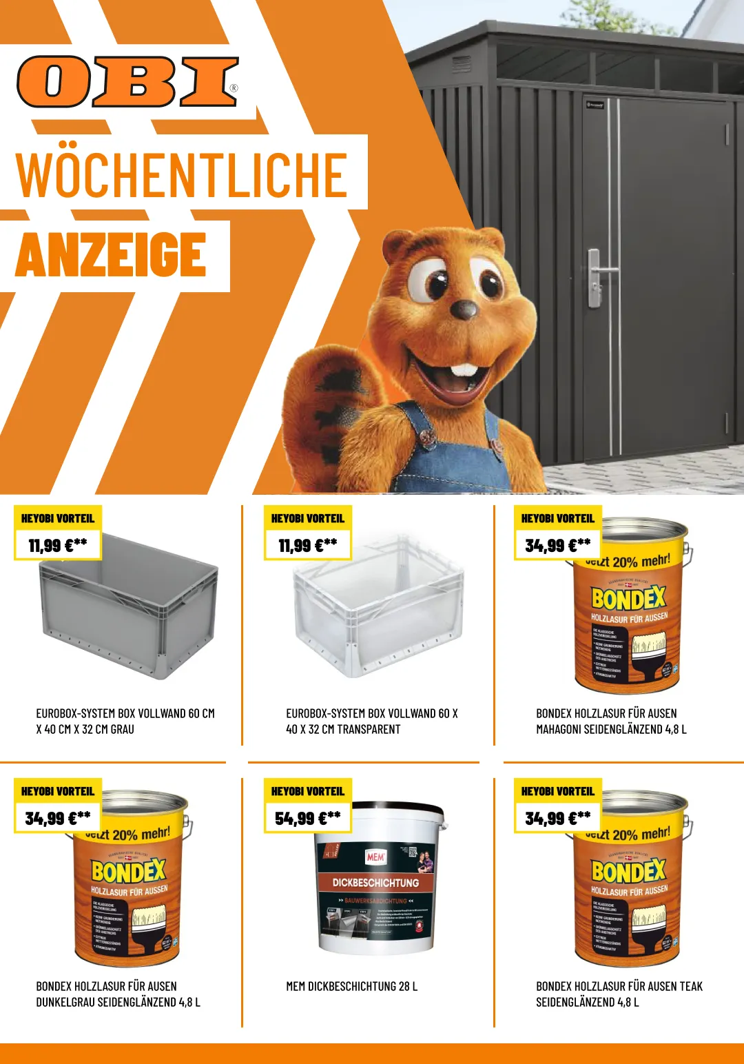Wöchentliche Anzeige von 15. September bis 24. September 2025 - Prospekt seite 1
