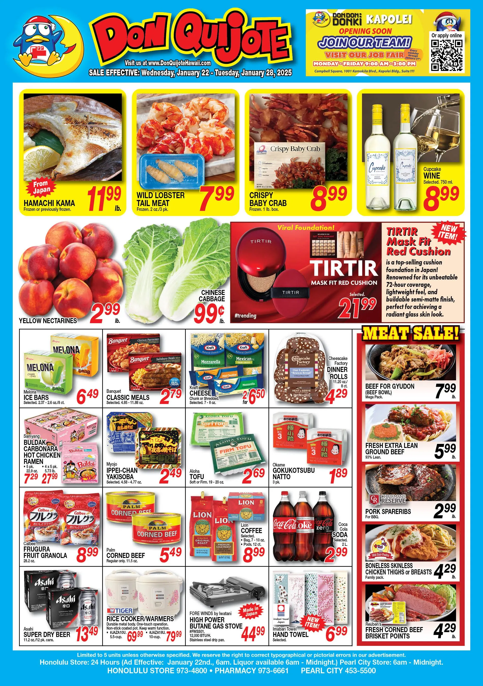 Weekly ad Don Quijote Hawaii Deals from January 23 to January 28 2025 - Page 1