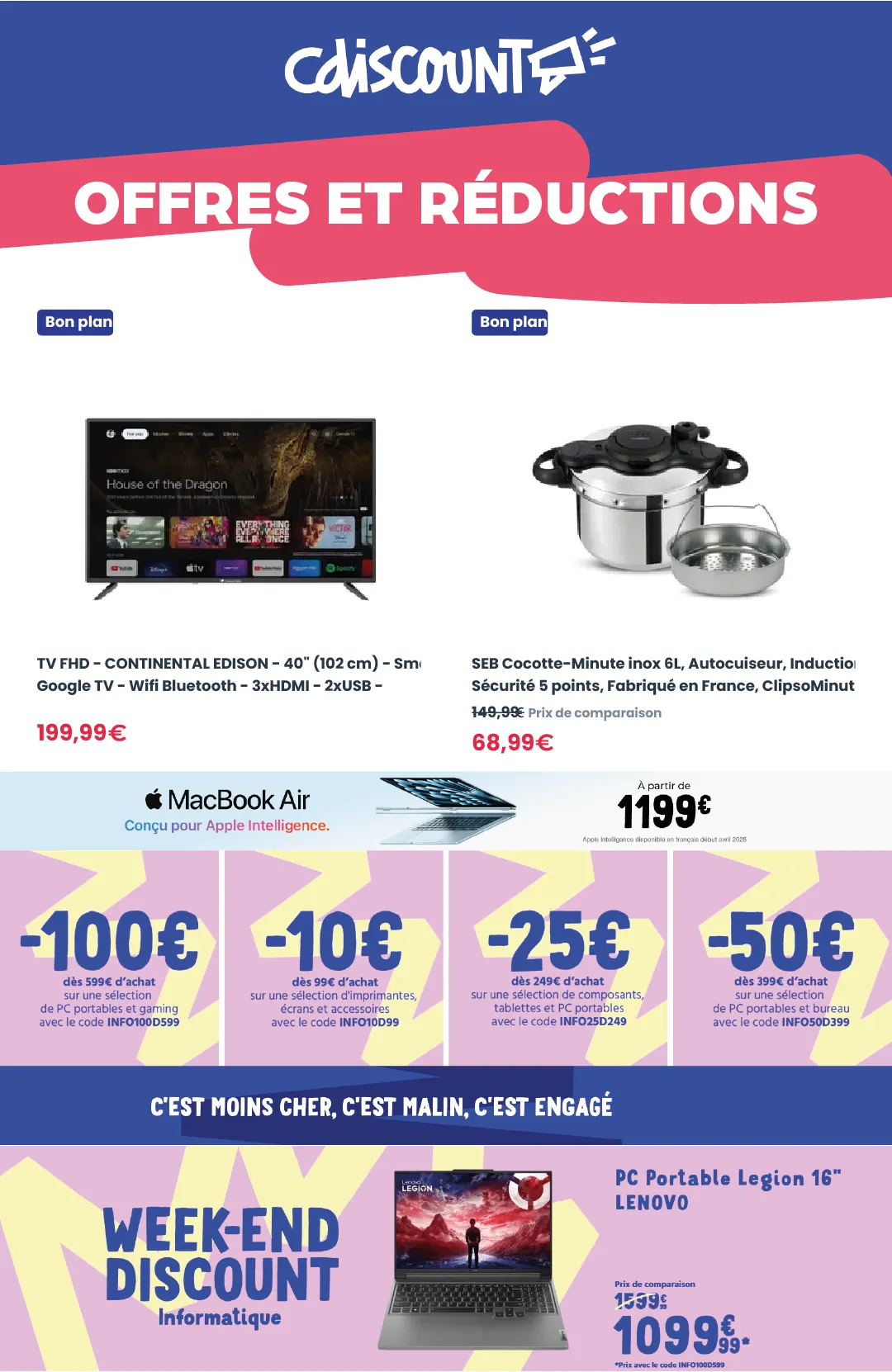 Cdiscount Grandes offres du 14 mars au 28 mars 2025 - Catalogue page 