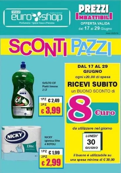 Volantini EUROSHOP Monopoli da 17 giugno a 29 giugno di 2025 - Pagina del volantino 