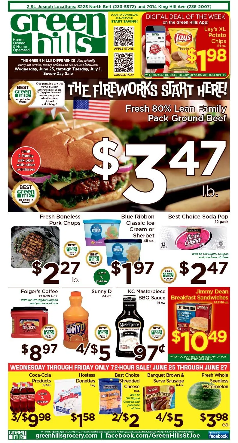 Weekly ad Green Hills Grocery Sales from June 25 to July 1 2025 - Page