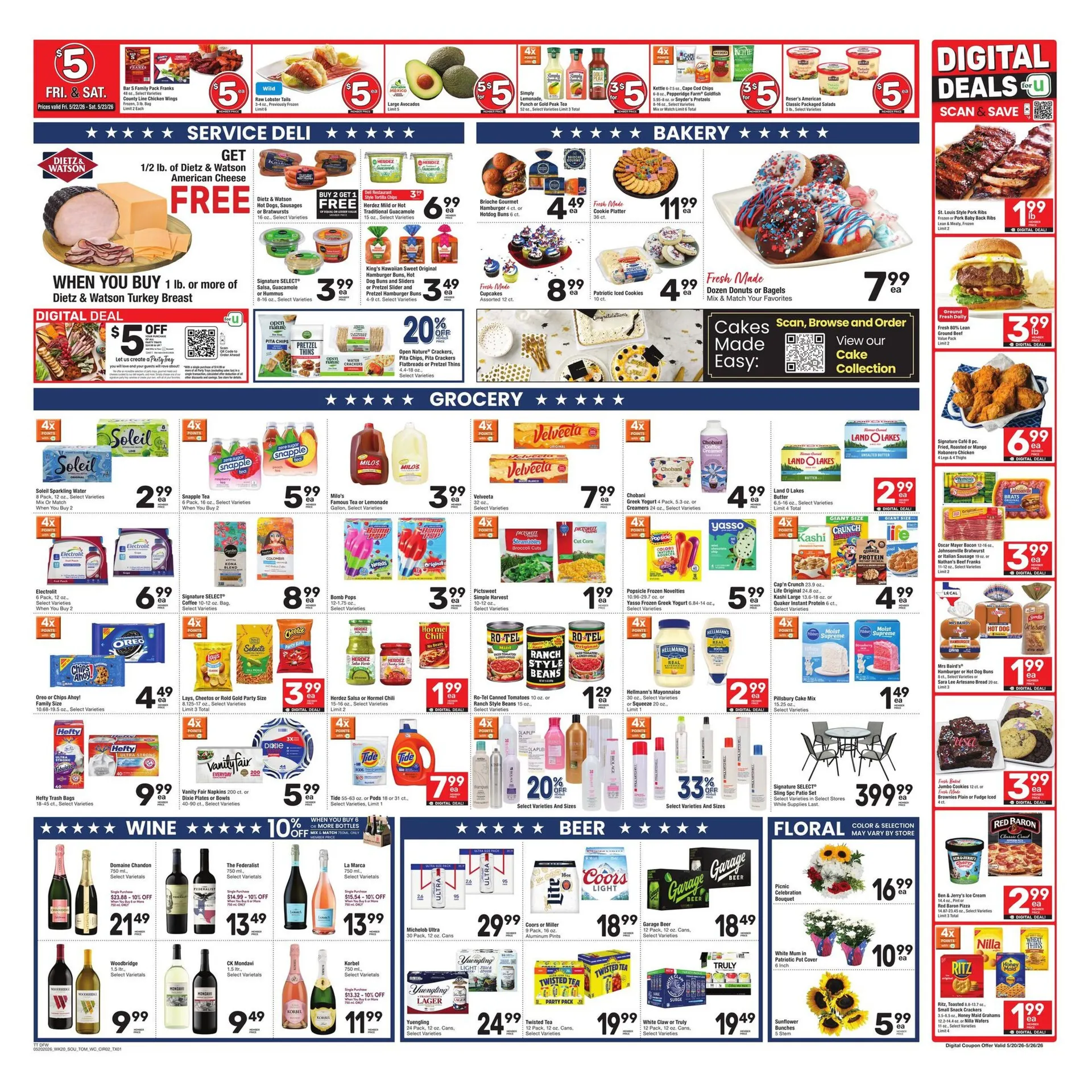 Weekly promotion Tom Thumb weekly ads spanning from May 20 to May 26 2026 - Page 2 for Catalogue 365