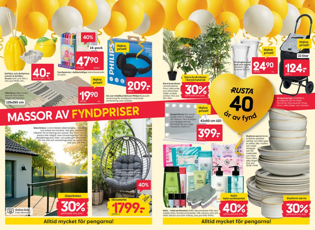  Rusta Erbjudanden från 20 april till 25 april 2026 - Reklamblad sidor 2
