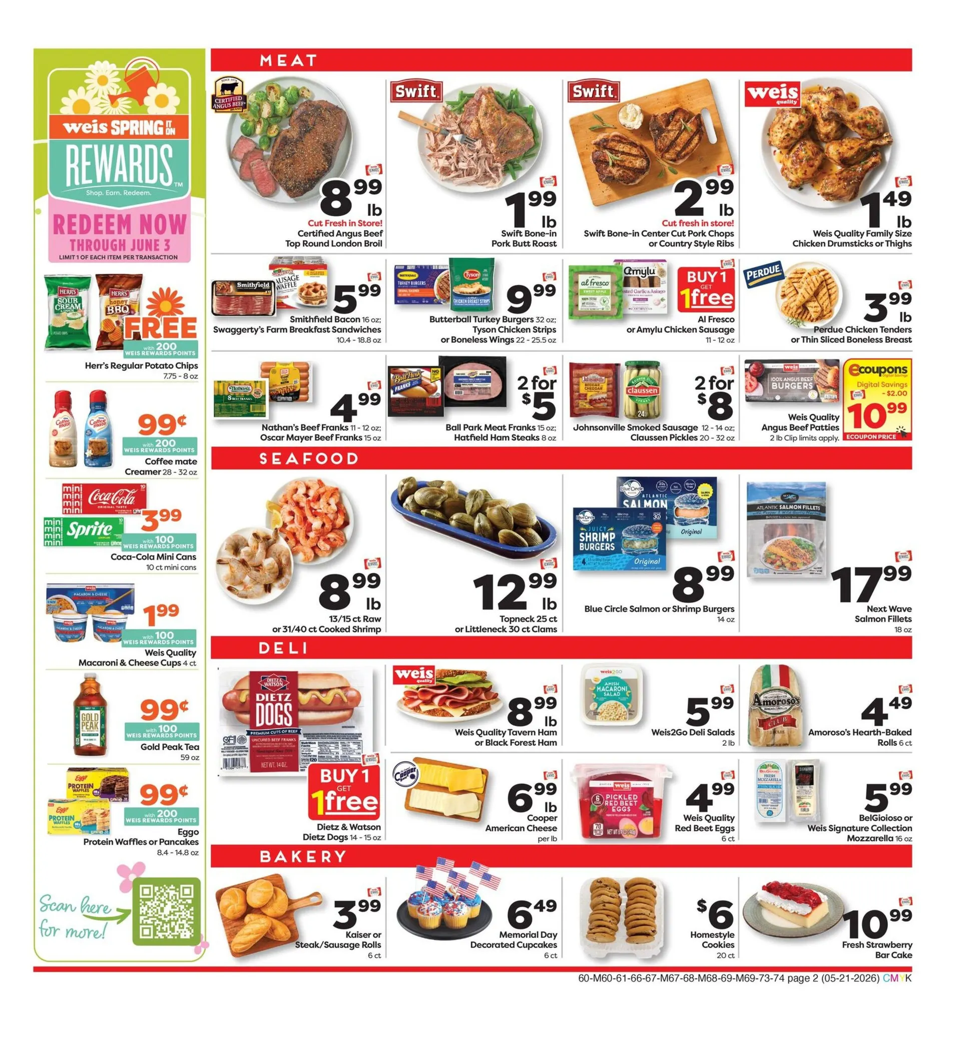 Weekly promotion Weis Sales spanning from May 21 to May 27 2026 - Page 2 for Catalogue 365