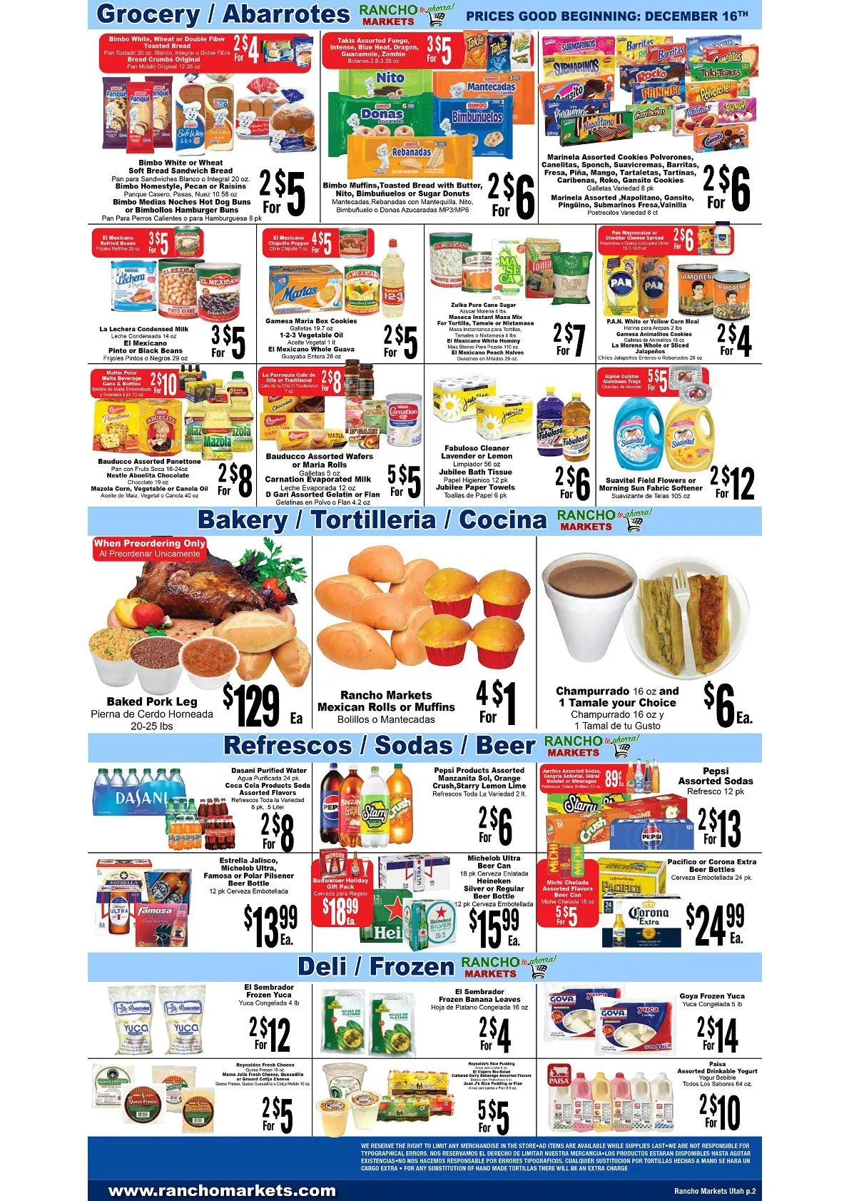 Weekly ad Rancho Markets Sales from December 17 to December 22 2025 - Page 2