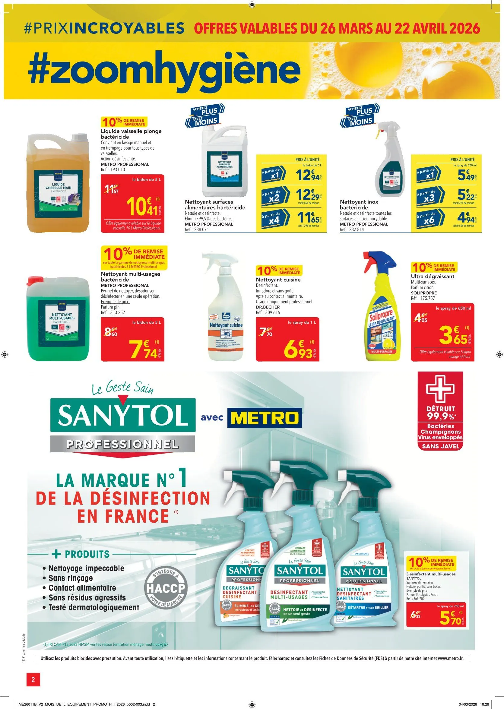 Catalogues Metro FR du 26 mars au 20 mai 2026 - Catalogue page 2