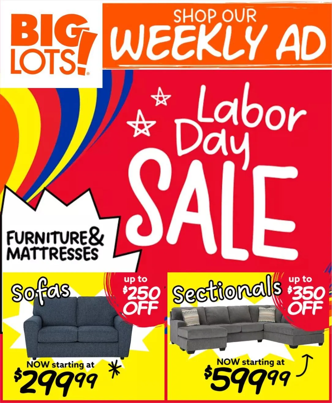 Weekly ad Big Lots Labor Day from August 28 to September 6 2024 - Page 1