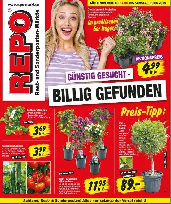 Repo Markt Prospekte von 14. April bis 19. April 2025 - Prospekt seite 