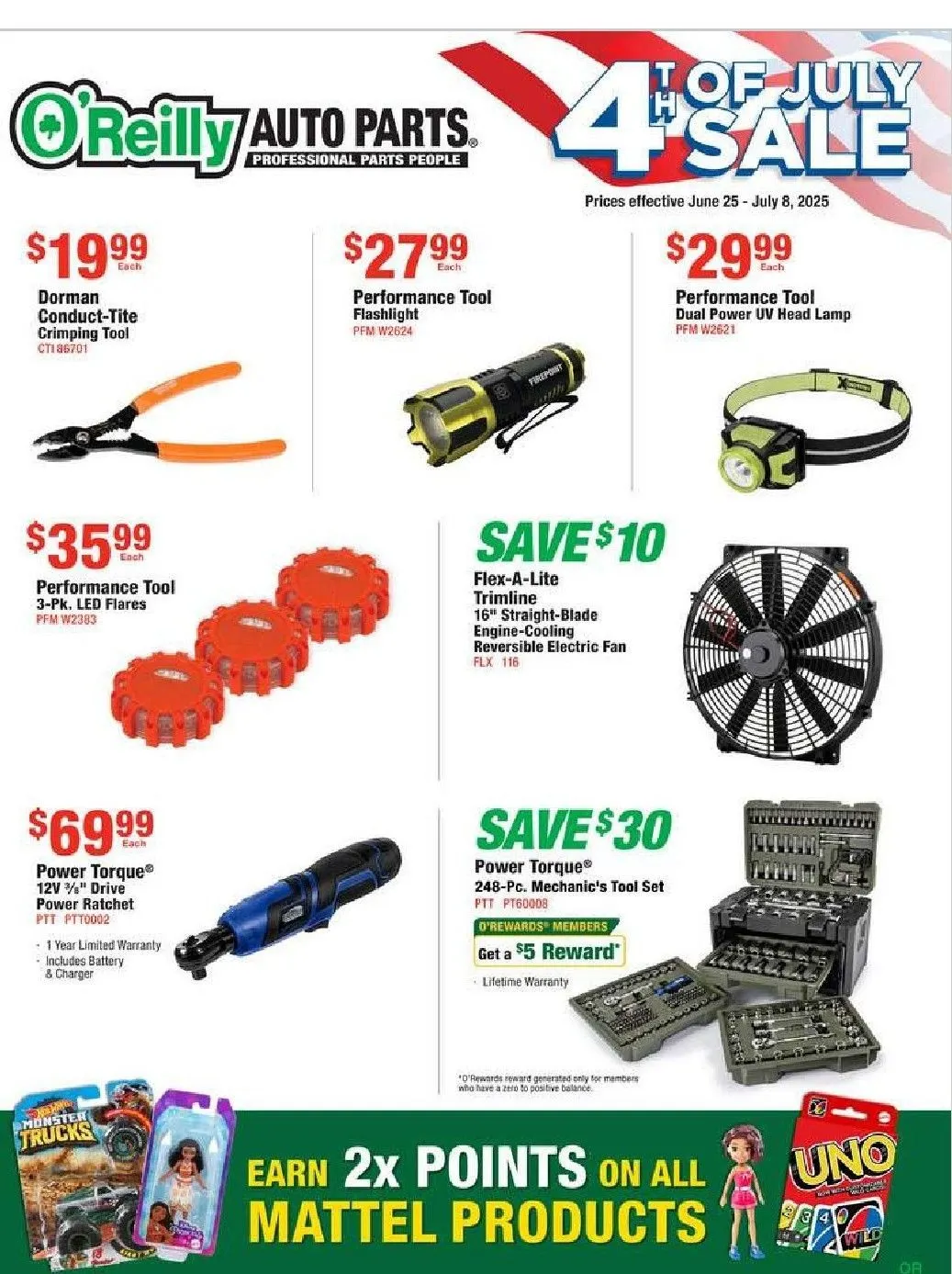 Weekly ad O'Reilly Auto Parts Deals from June 25 to July 8 2025 - Page 2