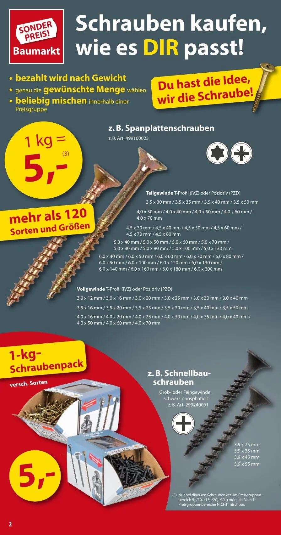  Sonderpreis-Baumarkt Angebote von 28. März bis 4. April 2026 - Prospekt seite 2