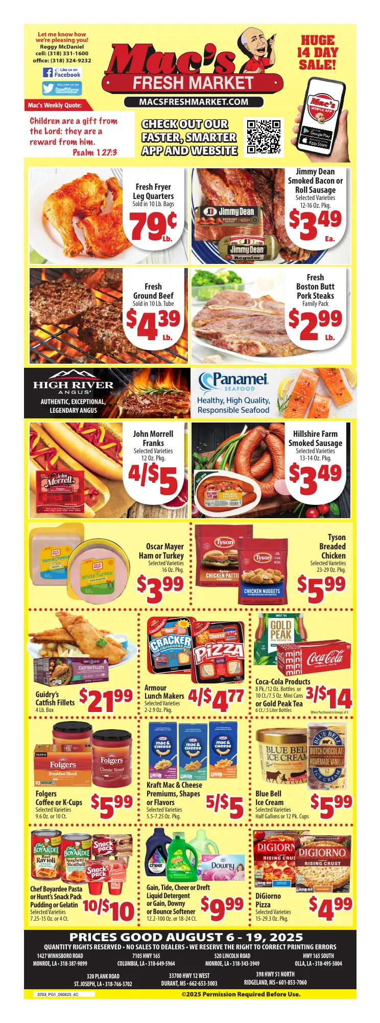 Weekly ad Mac's Freshmarket Sales from August 6 to August 19 2025 - Page