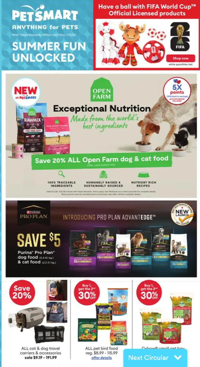 Weekly promotion PetSmart Sales spanning from June 15 to July 5 2026 - Page 2 for Catalogue 365
