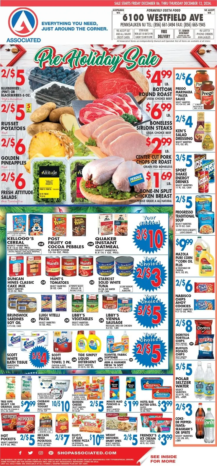 Weekly ad Associated Supermarkets Weekly Ad from December 9 to December 15 2024 - Page