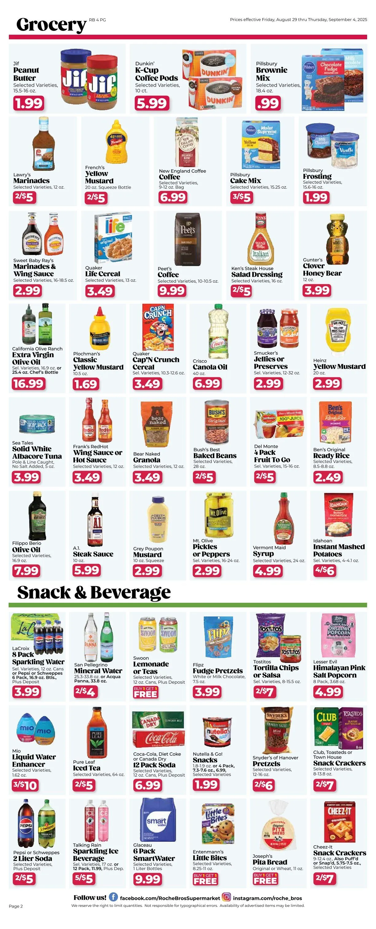 Weekly ad Roche Bros. Sales from August 29 to September 4 2025 - Page 2