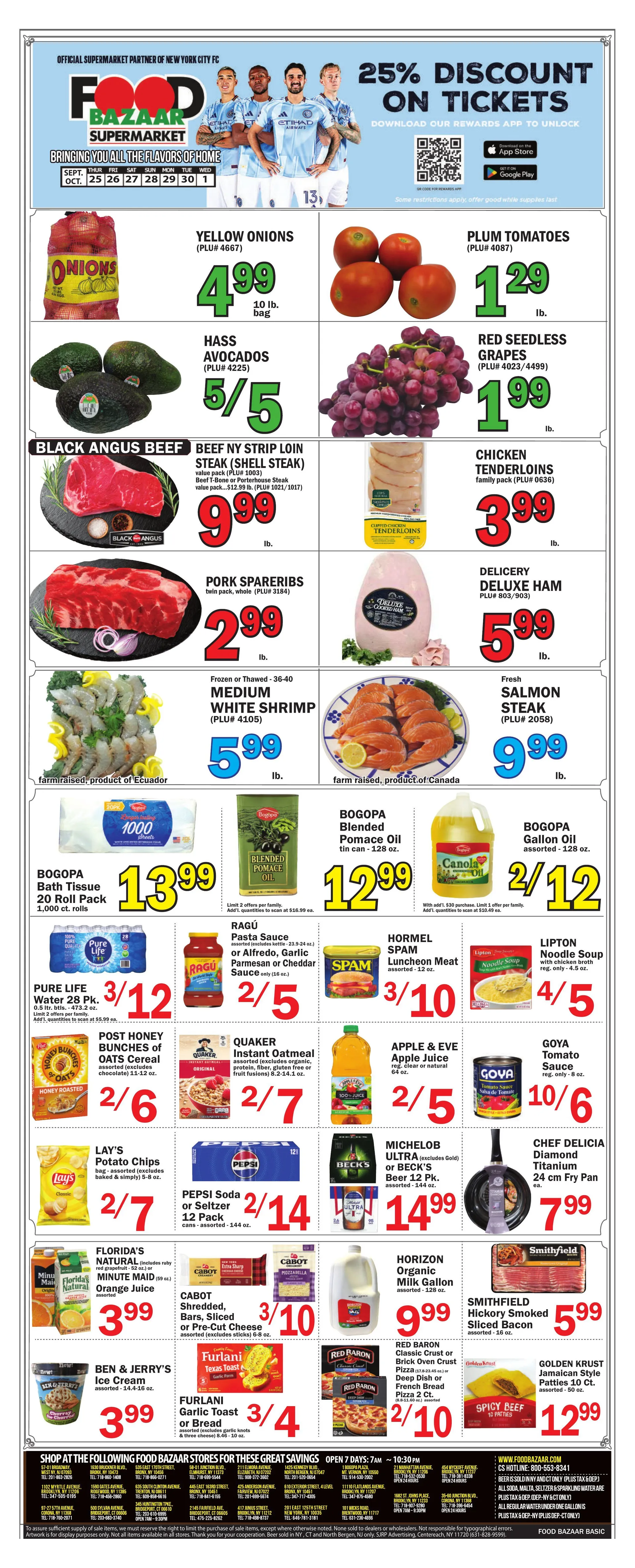 Weekly ad Food Bazaar Sales from September 25 to October 1 2025 - Page 1
