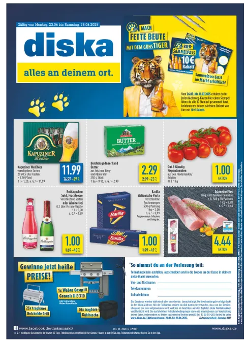 Diska Prospekte von 23. Juni bis 29. Juni 2025 - Prospekt seite