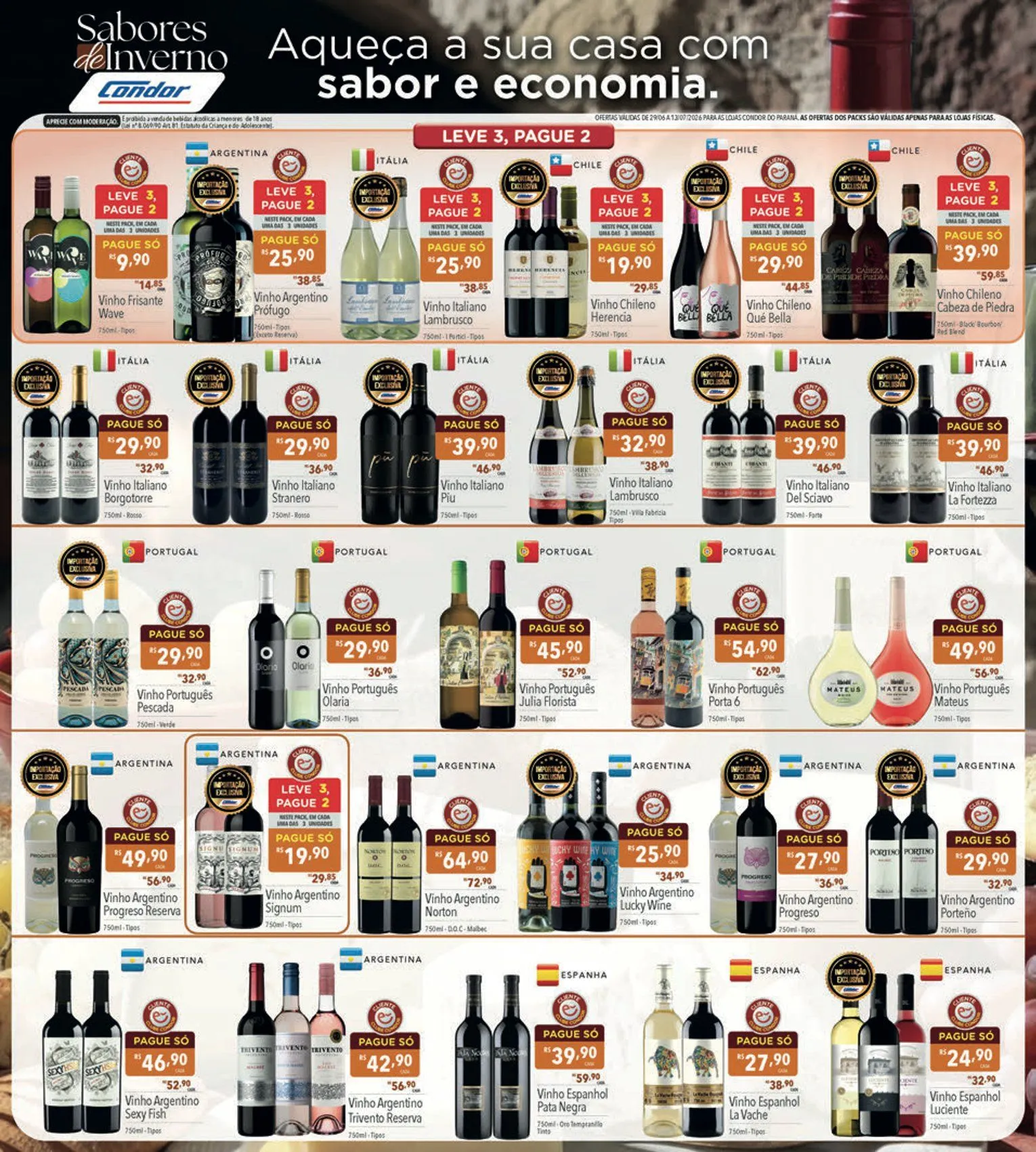 Encarte de  Folhetos Supermercados Condor 29 de junho até 13 de julho 2026 - Pagina 2