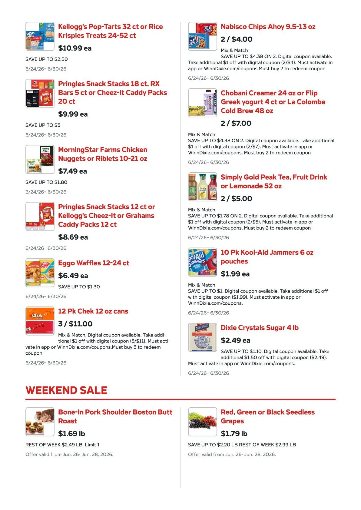 Weekly ad Winn Dixie Sales from June 24 to June 30 2026 - Page 2