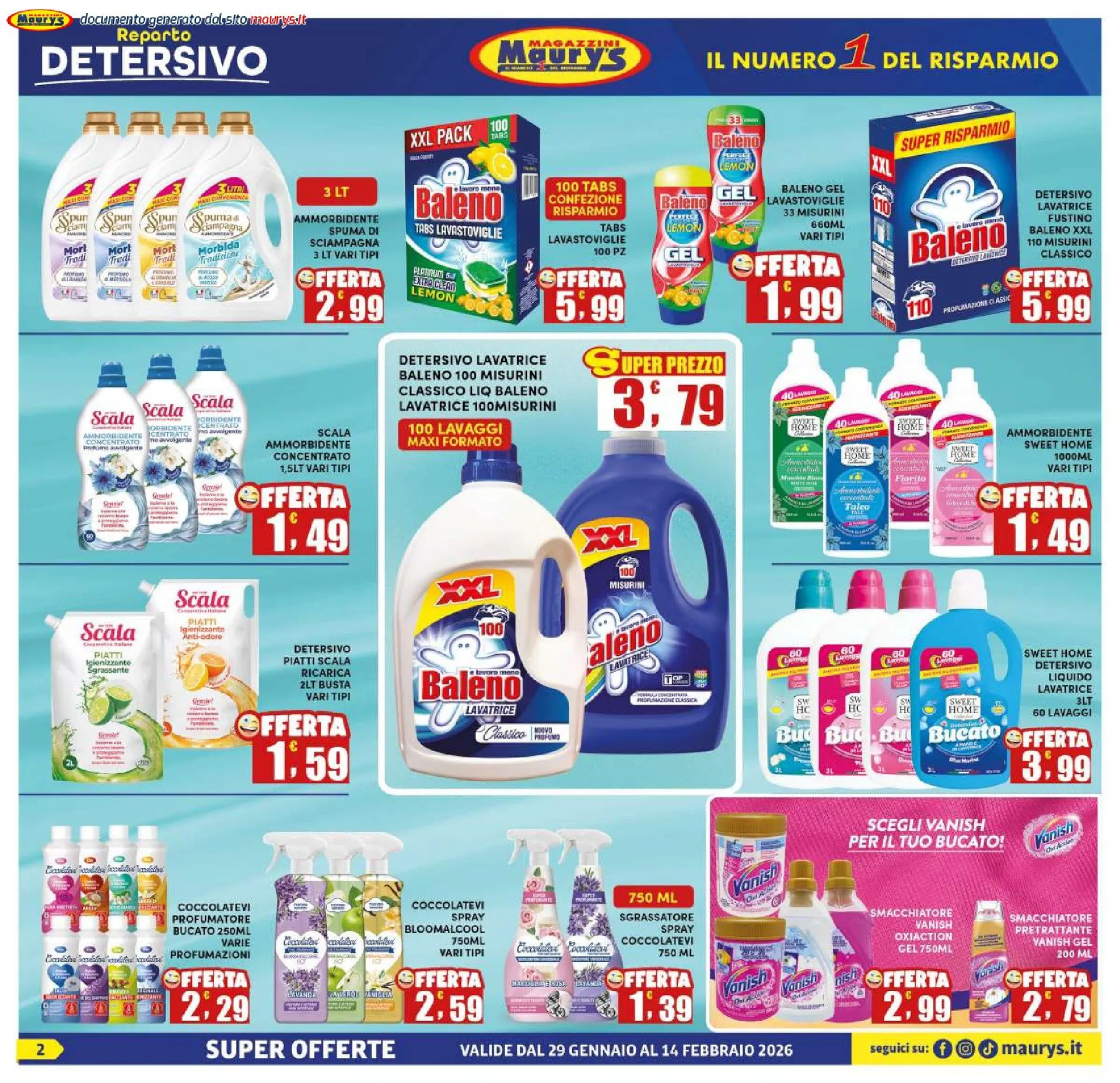 Maury's Volantino da 29 gennaio a 14 febbraio di 2026 - Pagina del volantino 2