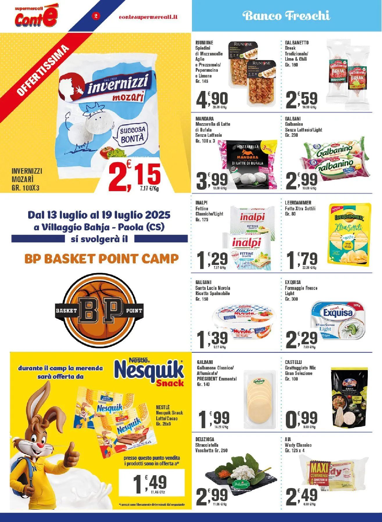 Volantini Conte Supermercati da 10 luglio a 20 luglio di 2025 - Pagina del volantino 2