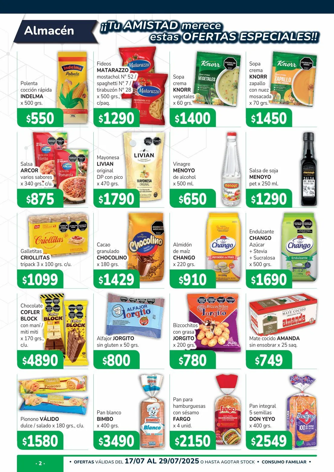 Ofertas de Ofertas Único Supermercados 17 de julio al 29 de julio 2025 - Página 2 del catálogo