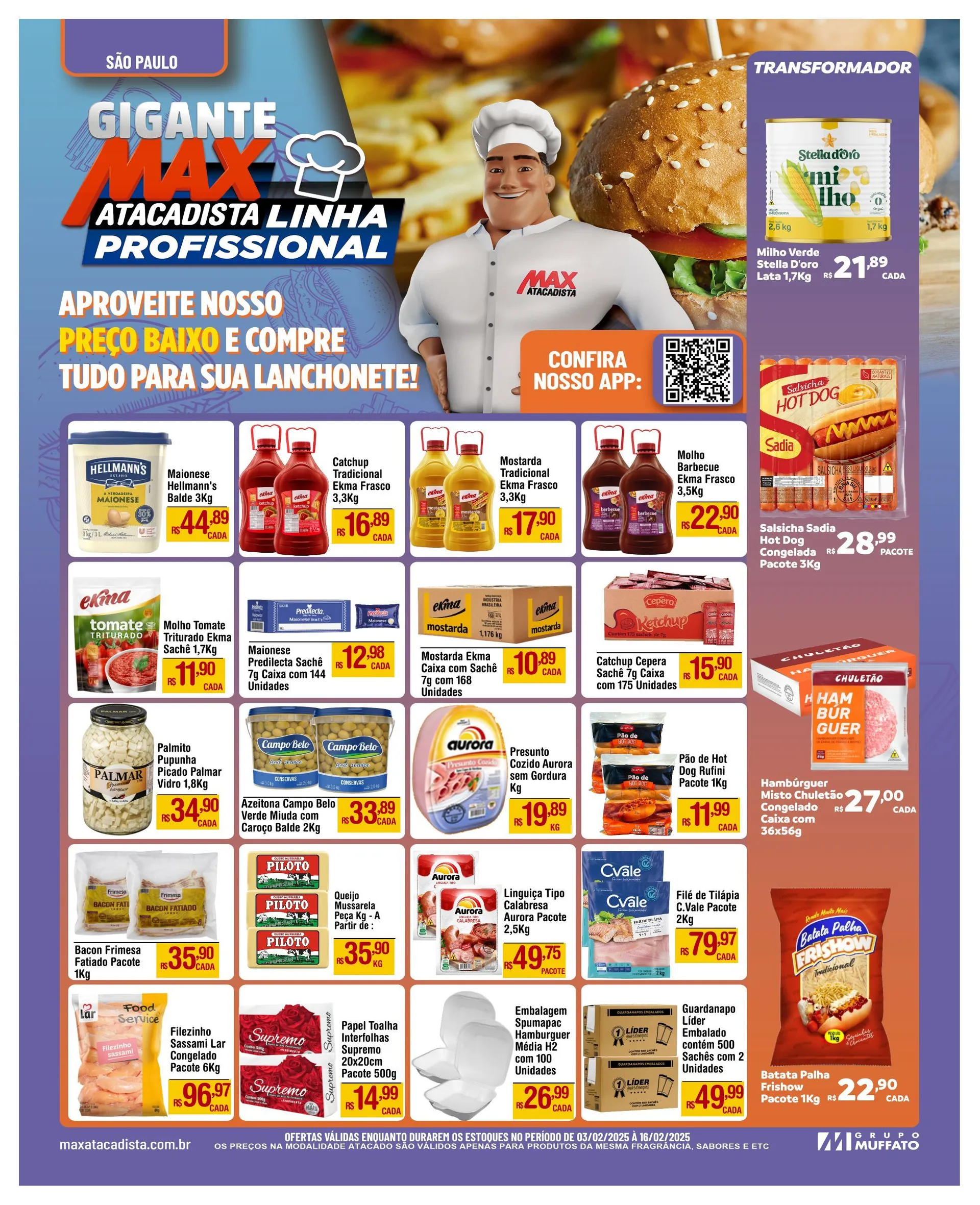 Encarte de Catálogo: Max Atacadista 3 de fevereiro até 16 de fevereiro 2025 - Pagina 1