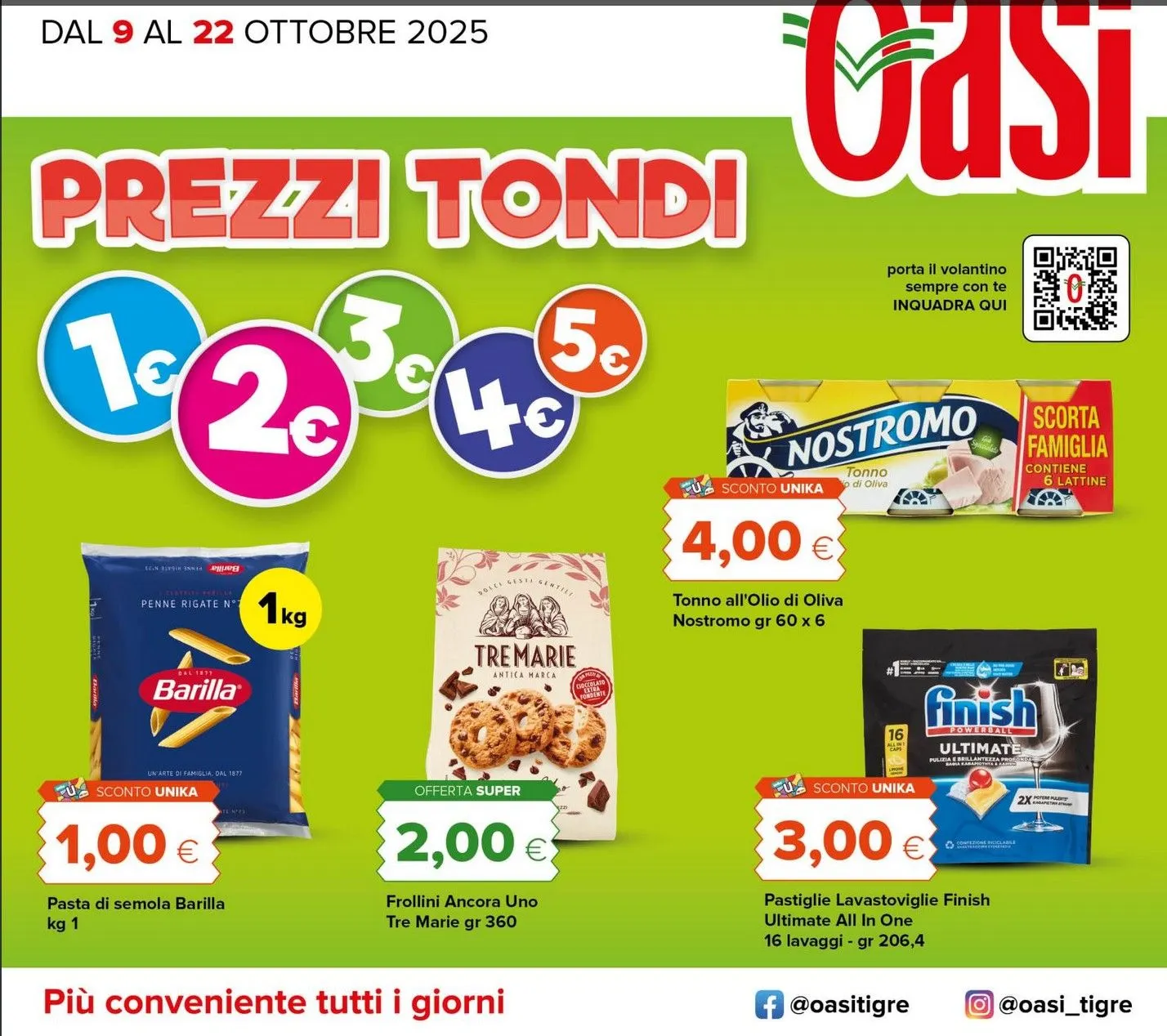 Oasi Volantino  da 9 ottobre a 22 ottobre di 2025 - Pagina del volantino 1