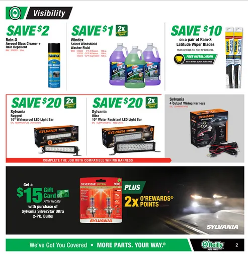 Weekly ad O'Reilly Auto Parts Sales from February 25 to March 24 2026 - Page 2