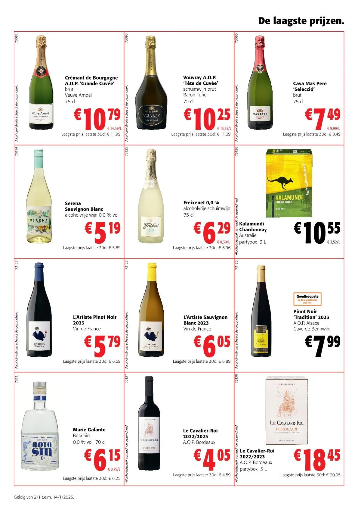 Speciale promoties van Colruyt van 2 januari tot 14 januari 2025 - folder pagina 2