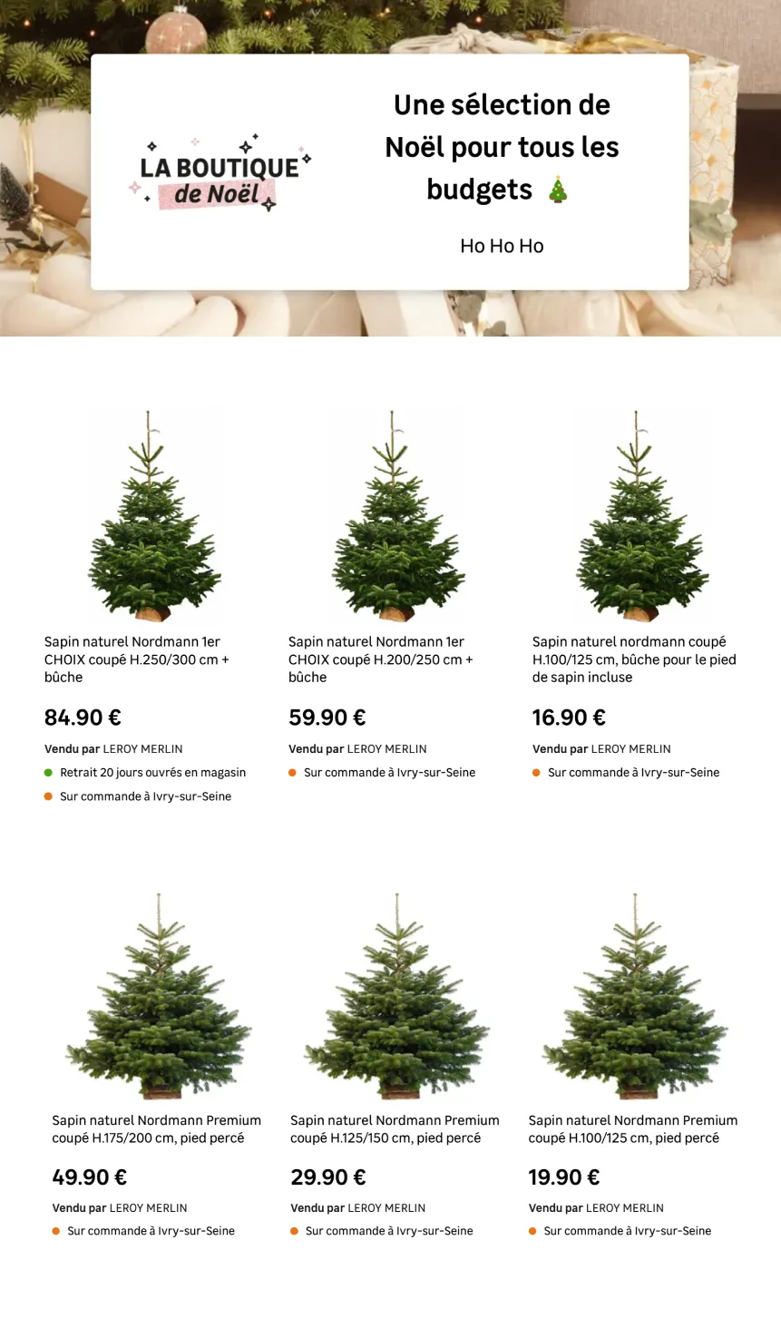 Boutique de Noël du 4 décembre au 24 décembre 2024 - Catalogue page