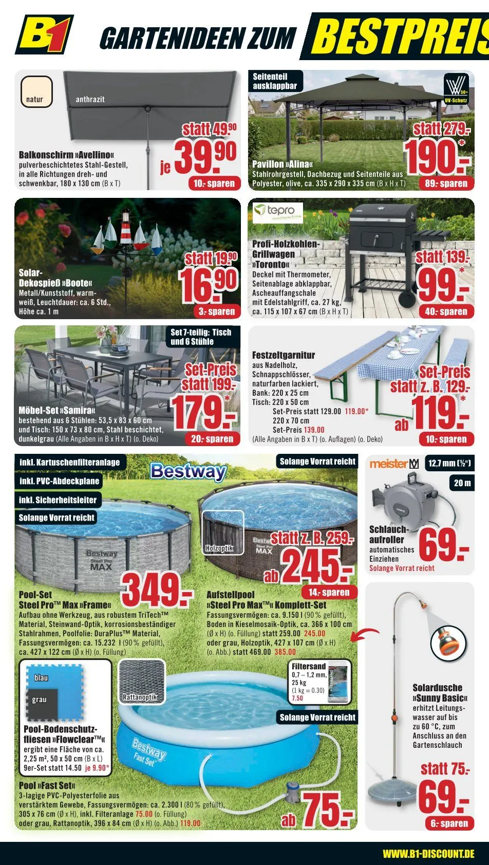 B1 Discount Baumarkt Angebote von 20. Juni bis 26. Juni 2026 - Prospekt seite 2