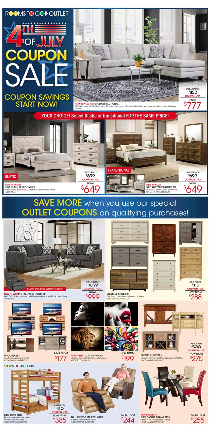 Weekly ad Rooms To Go Sales from July 2 to July 8 2026 - Page 2