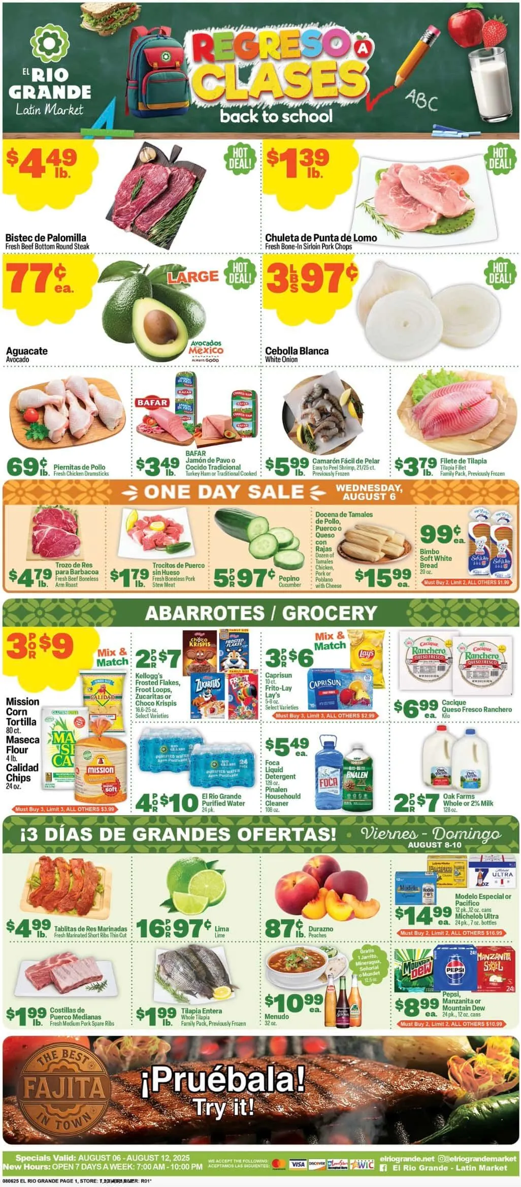 Weekly ad El Rio Grande Sales from August 6 to August 12 2025 - Page