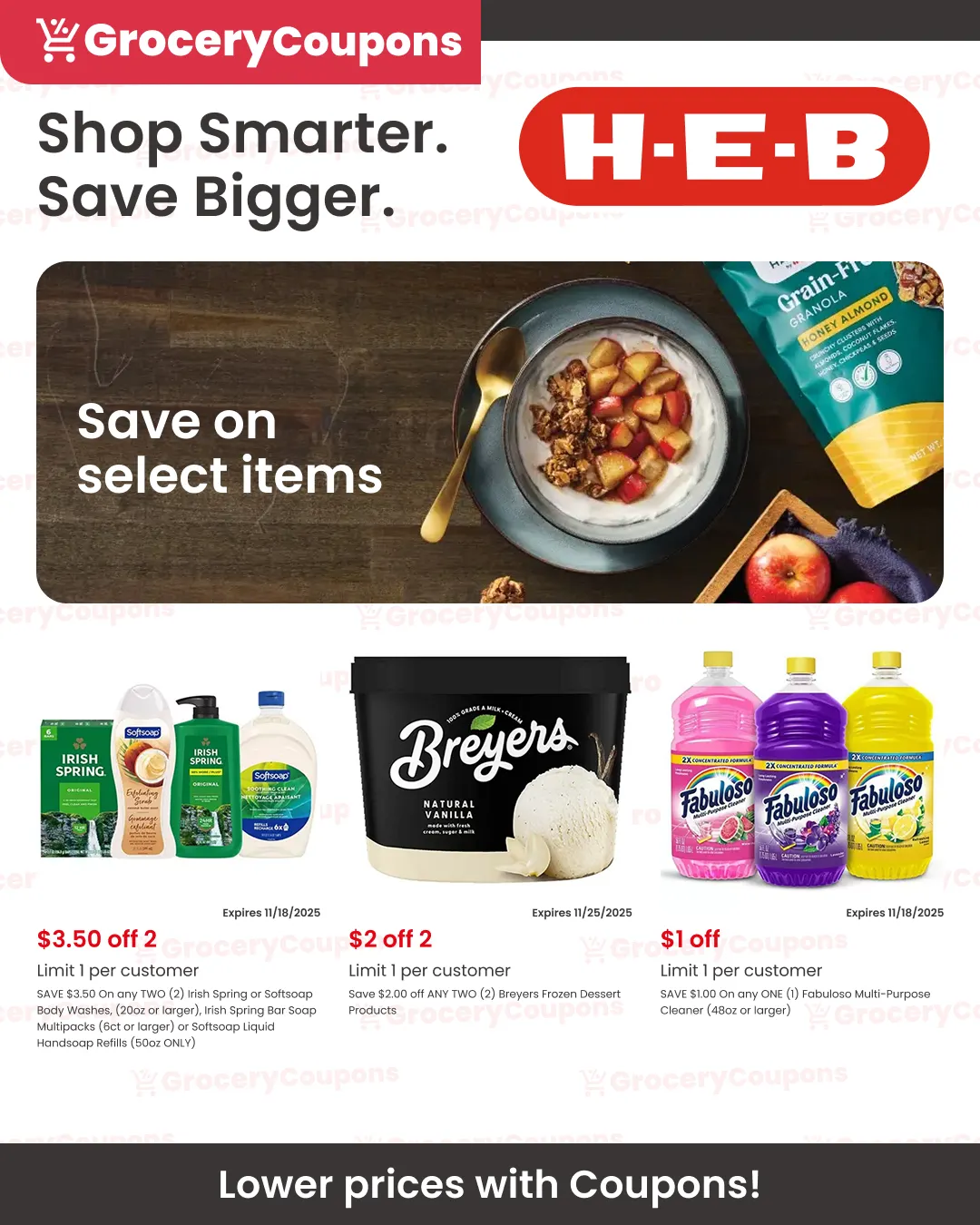 Weekly ad H-E-B coupons from November 6 to December 4 2025 - Page 1