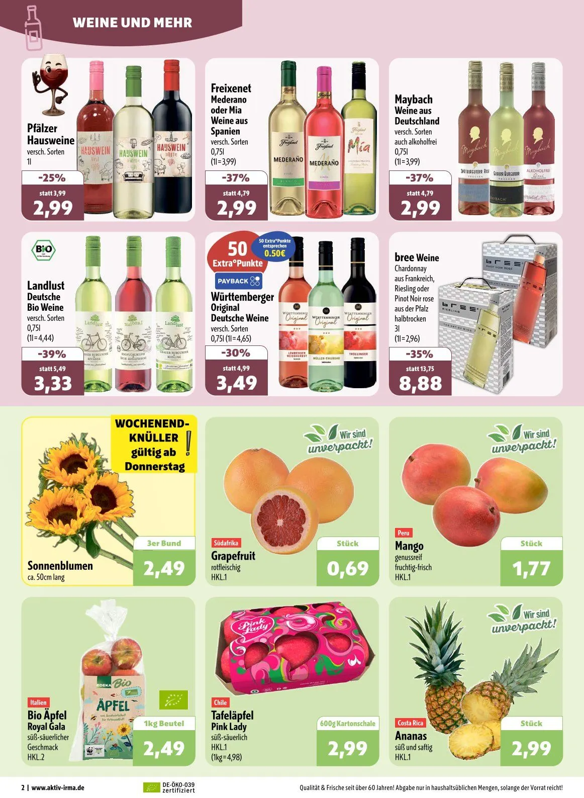 Aktiv Irma Prospekte  von 11. August bis 16. August 2025 - Prospekt seite 2