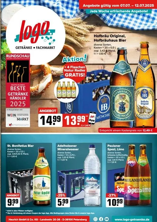 Logo Getränkemarkt Prospekte von 7. Juli bis 13. Juli 2025 - Prospekt seite